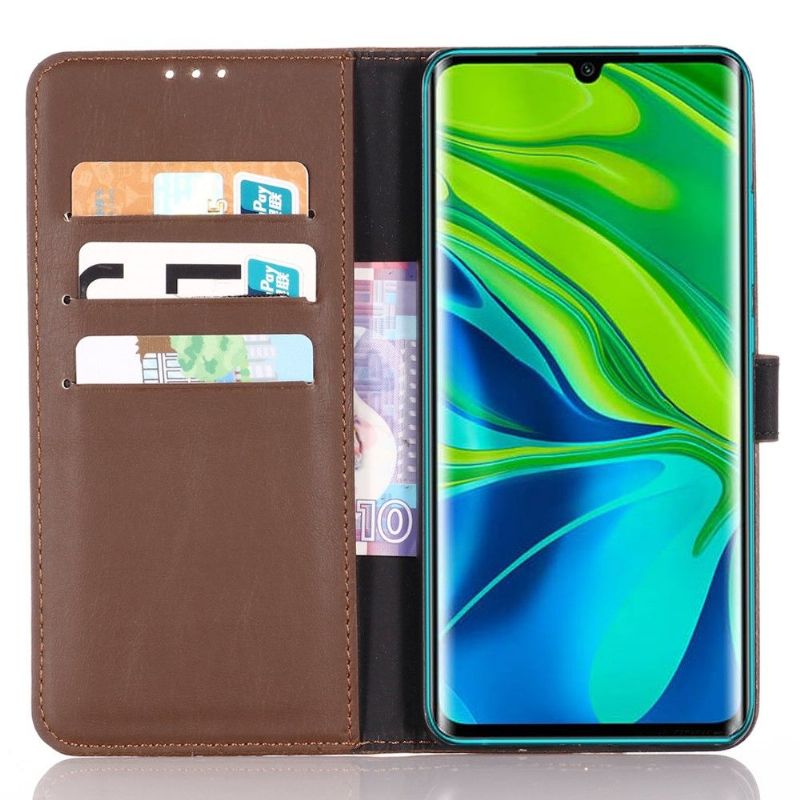 Kožené Pouzdro Na Xiaomi Mi Note 10 / 10 Pro Umělá Kůže V Retro Stylu