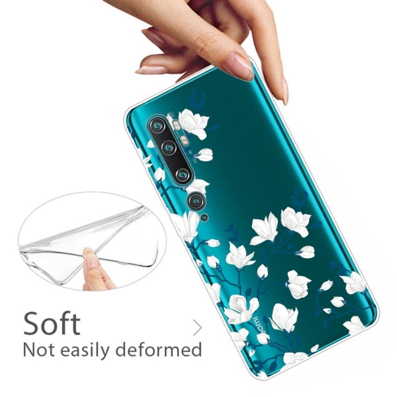 Kryt Na Xiaomi Mi Note 10 / 10 Pro Bílé Květy