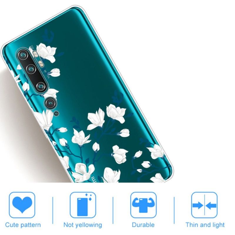 Kryt Na Xiaomi Mi Note 10 / 10 Pro Bílé Květy