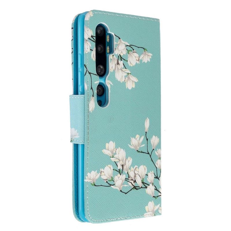 Pouzdra Na Xiaomi Mi Note 10 / 10 Pro Bílé Květy