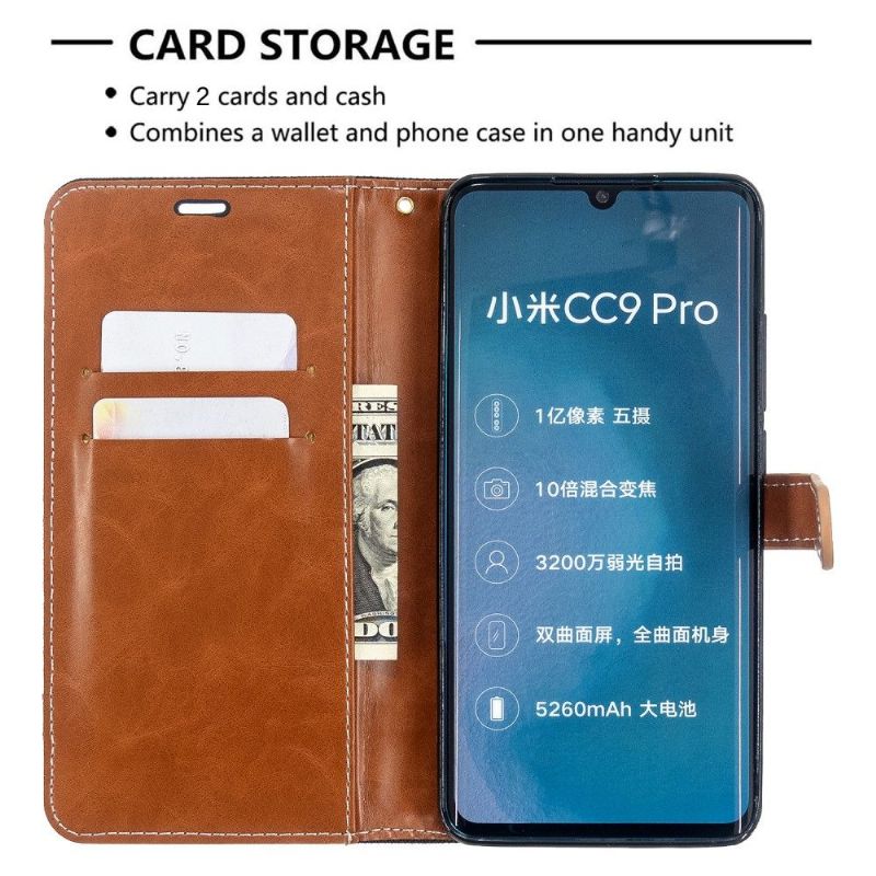 Pouzdra Na Xiaomi Mi Note 10 / 10 Pro Flipové Pouzdro Látkový Potah