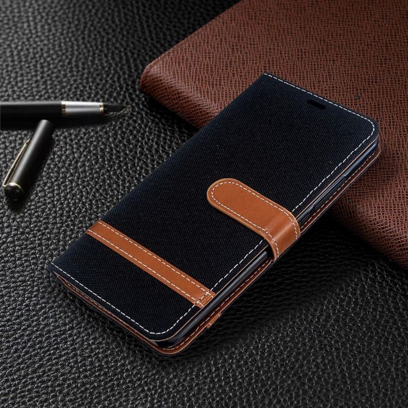 Pouzdra Na Xiaomi Mi Note 10 / 10 Pro Flipové Pouzdro Látkový Potah