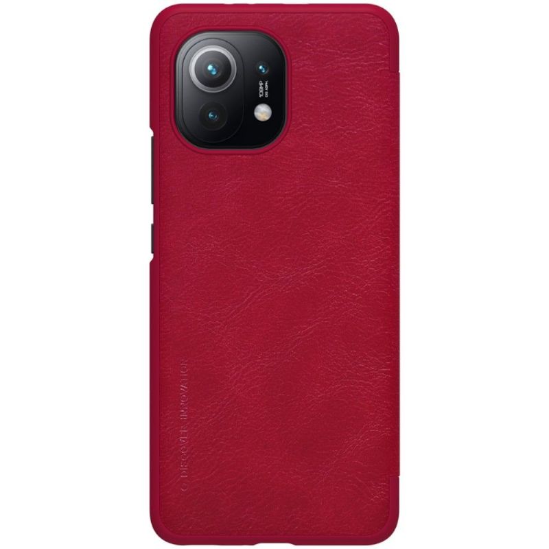Flipové Pouzdro Na Xiaomi Mi 11 Kožený Efekt Řady Qin
