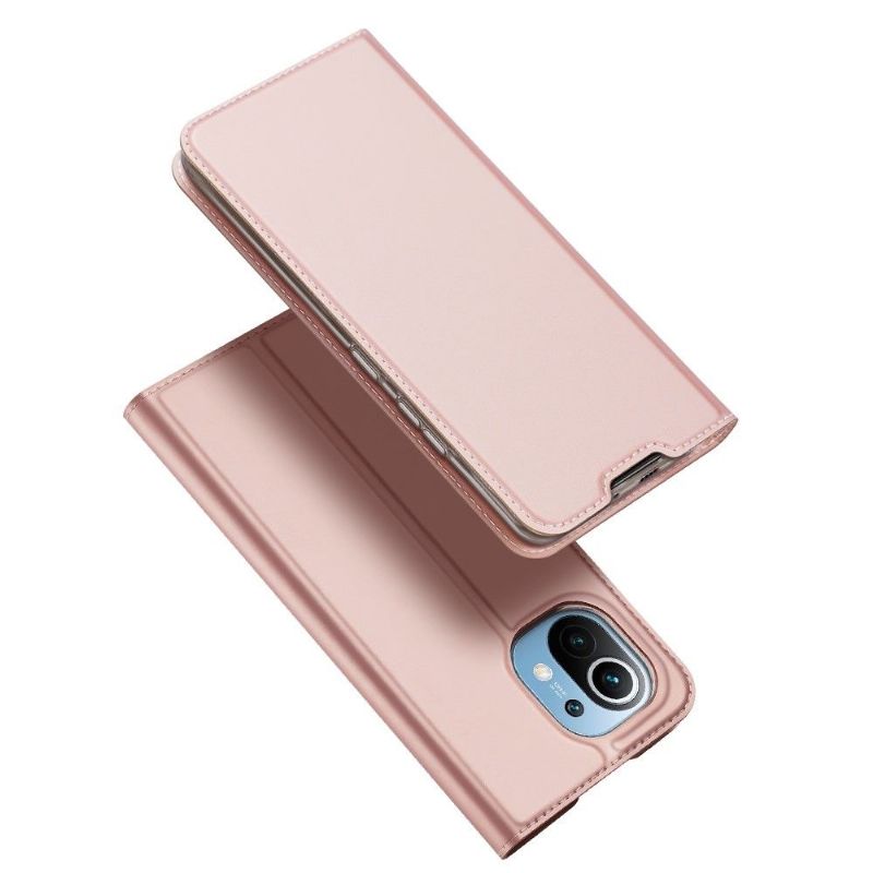 Flipové Pouzdro Na Xiaomi Mi 11 Obchodní Saténový Efekt