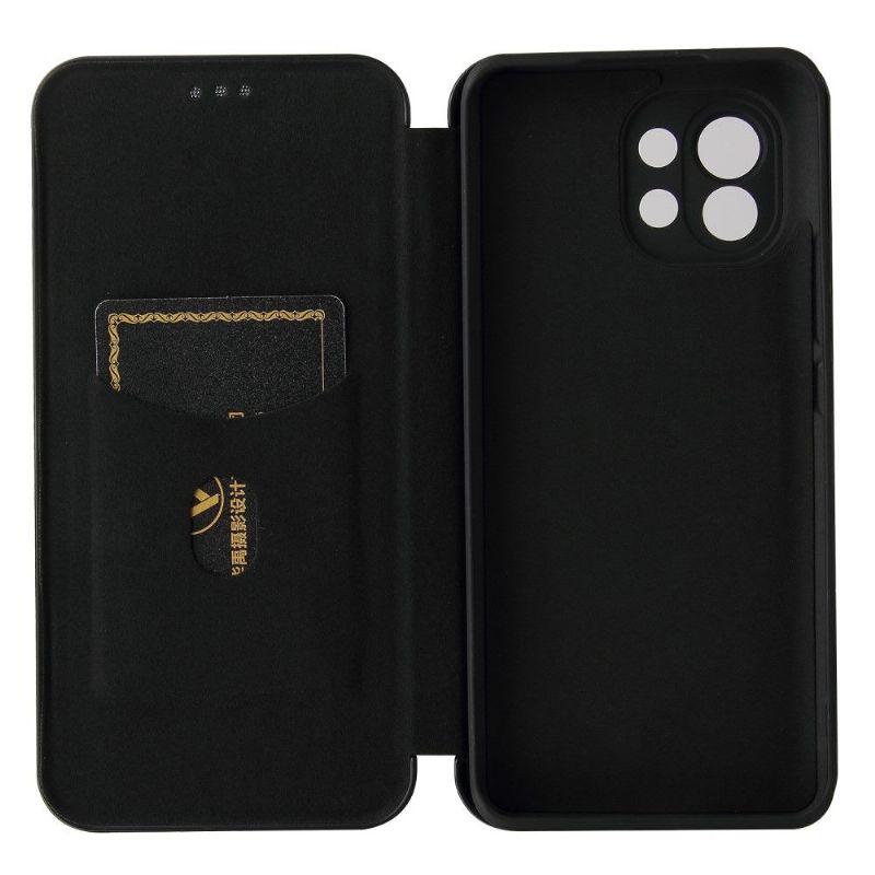 Flipové Pouzdro Na Xiaomi Mi 11 Umělá Kůže Ve Stylu Uhlíkových Vláken
