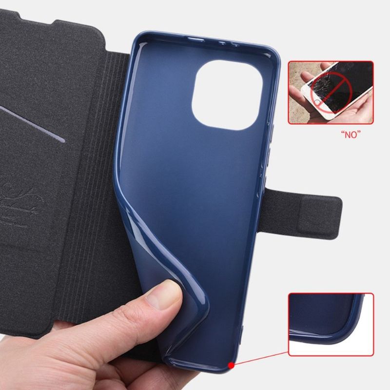 Kožené Pouzdro Na Xiaomi Mi 11 Efekt Kůry Alivo Z Umělé Kůže