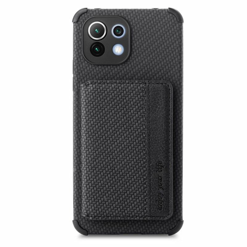 Kryt Na Xiaomi Mi 11 Držák Karet Z Uhlíkových Vláken