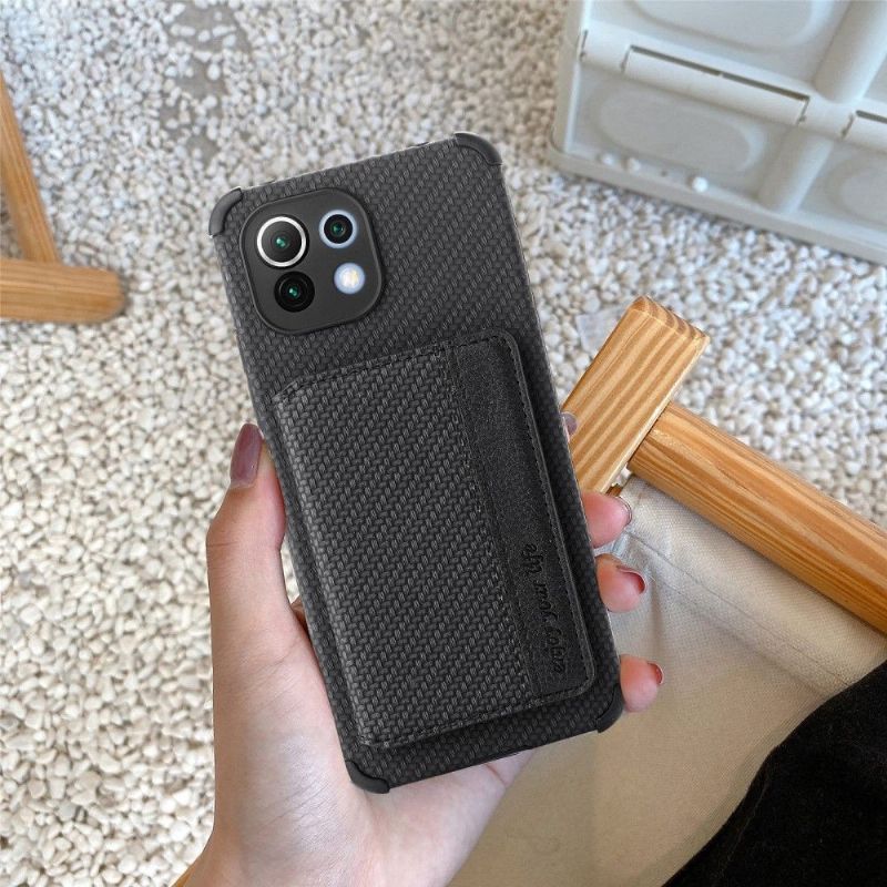Kryt Na Xiaomi Mi 11 Držák Karet Z Uhlíkových Vláken