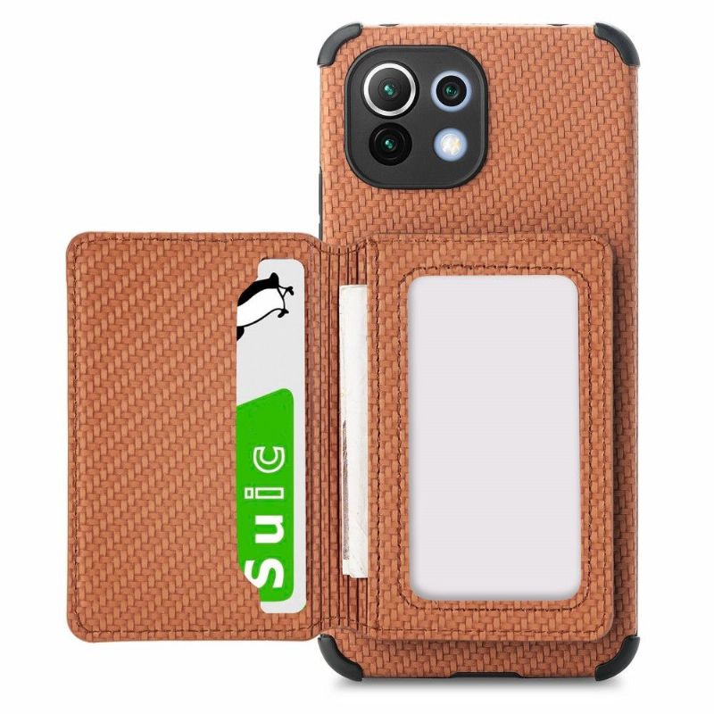 Kryt Na Xiaomi Mi 11 Držák Karet Z Uhlíkových Vláken