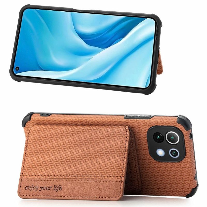 Kryt Na Xiaomi Mi 11 Držák Karet Z Uhlíkových Vláken