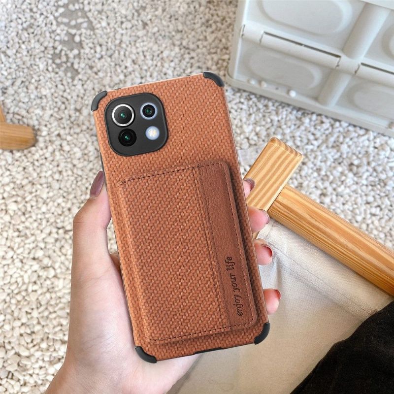 Kryt Na Xiaomi Mi 11 Držák Karet Z Uhlíkových Vláken