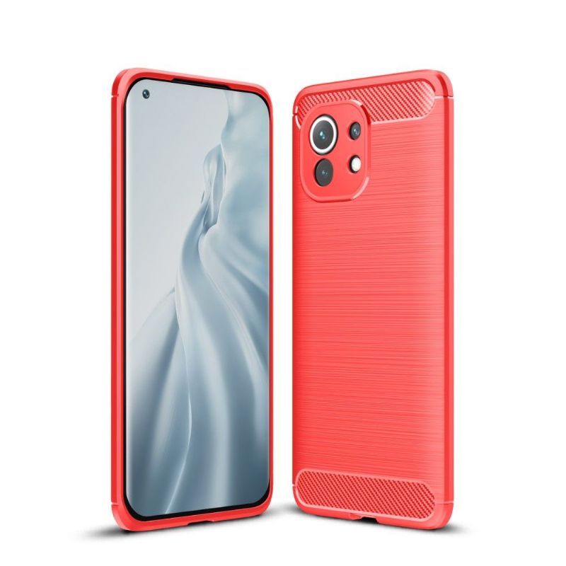 Kryt Na Xiaomi Mi 11 Flexibilní Kartáčovaný Efekt