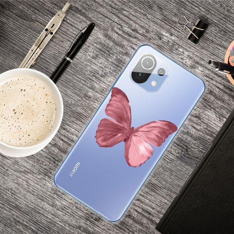 Kryt Na Xiaomi Mi 11 Růžový Motýl