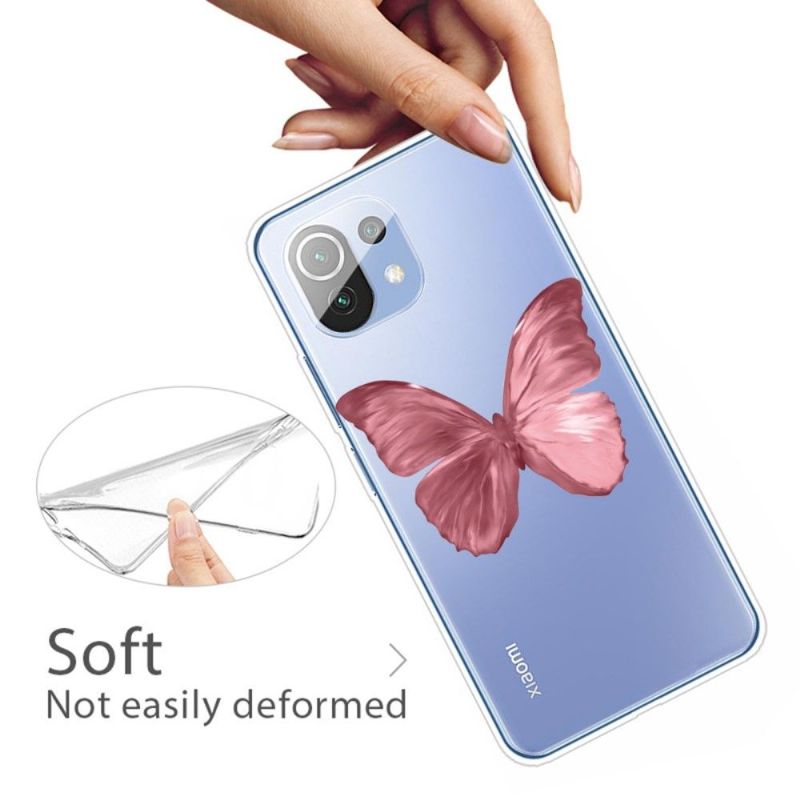 Kryt Na Xiaomi Mi 11 Růžový Motýl