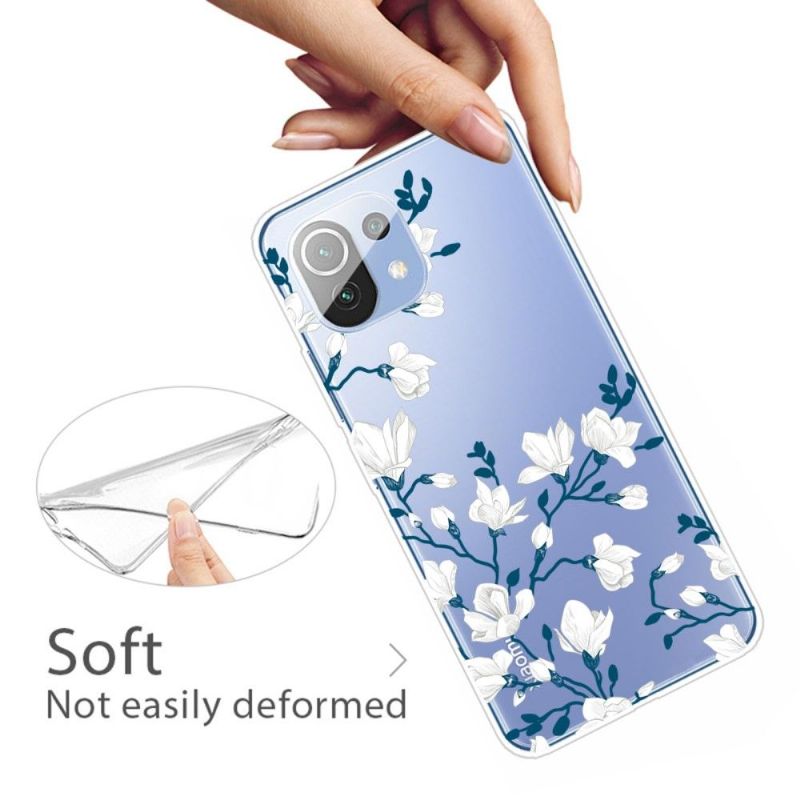 Kryty Na Mobil Na Xiaomi Mi 11 Bílé Květy