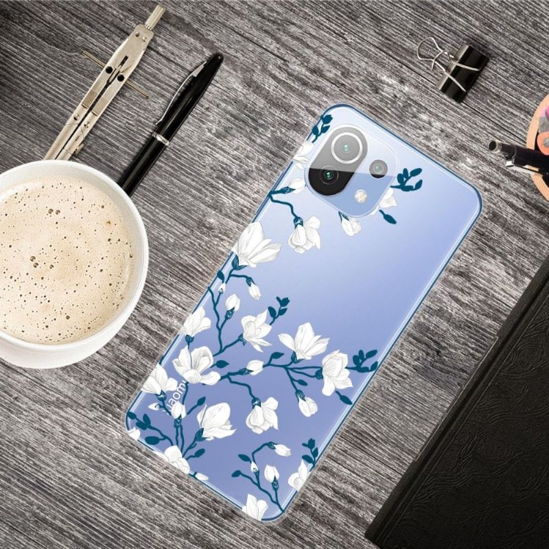 Kryty Na Mobil Na Xiaomi Mi 11 Bílé Květy