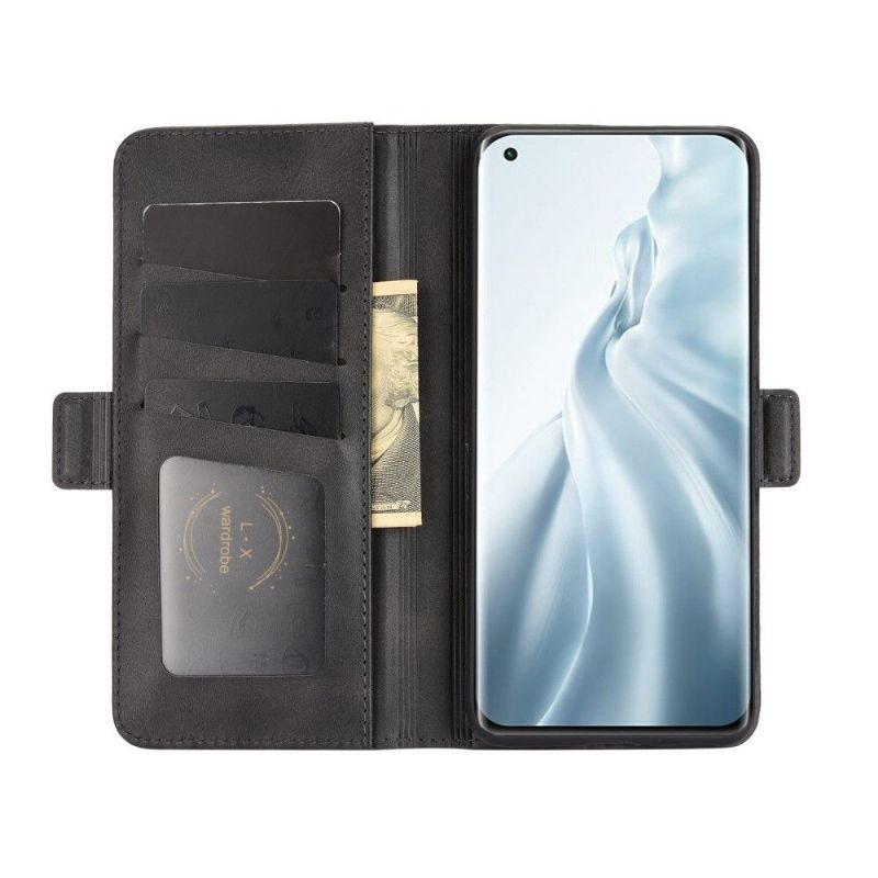 Pouzdra Na Xiaomi Mi 11 Peněženkové Pouzdro Matný Kryt Z Umělé Kůže