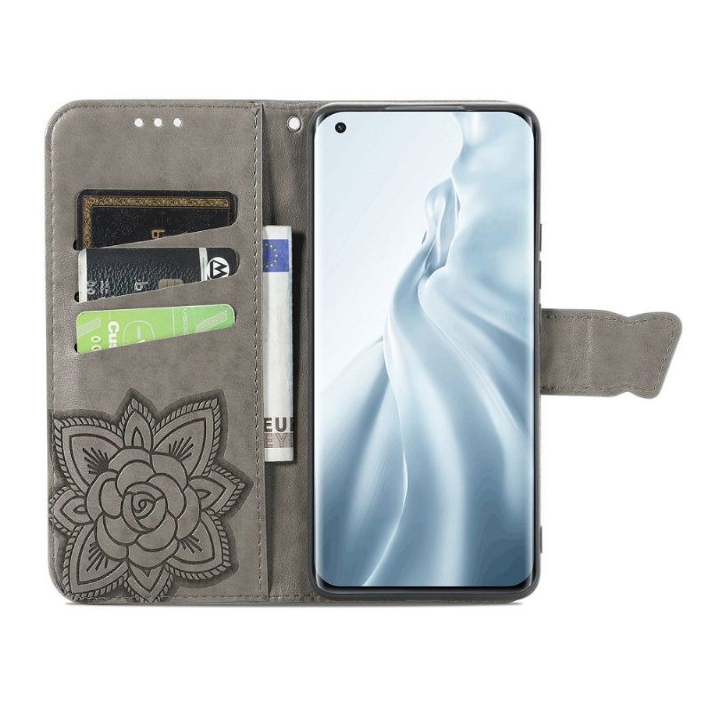 Pouzdra Na Xiaomi Mi 11 Reliéfní Motýl