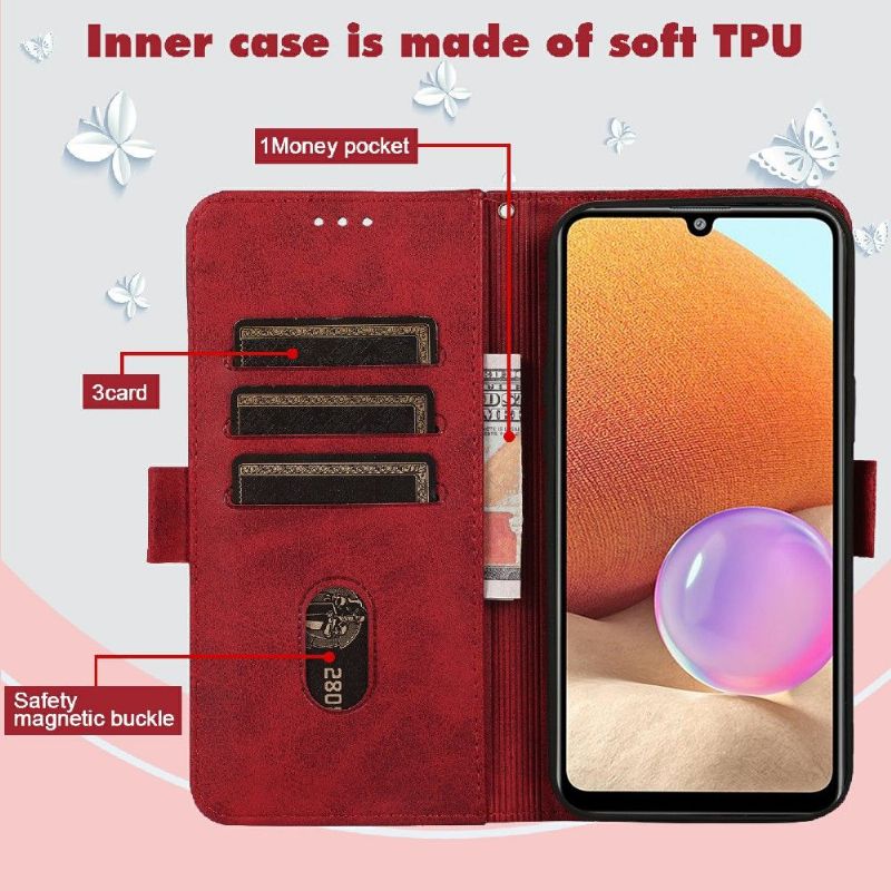 Flipové Pouzdro Na Google Pixel 6 Ilustrace Kočky S Koženým Efektem
