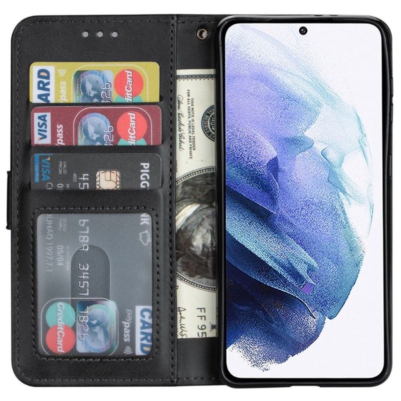 Flipové Pouzdro Na Google Pixel 6 Peněženkové Pouzdro Na Lana Umělá Kůže