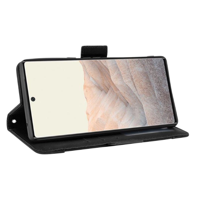 Flipové Pouzdro Na Google Pixel 6 Premium S Držitelem Karty