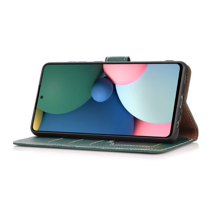Flipové Pouzdro Na Google Pixel 6 Zrnité Umělé Kůže