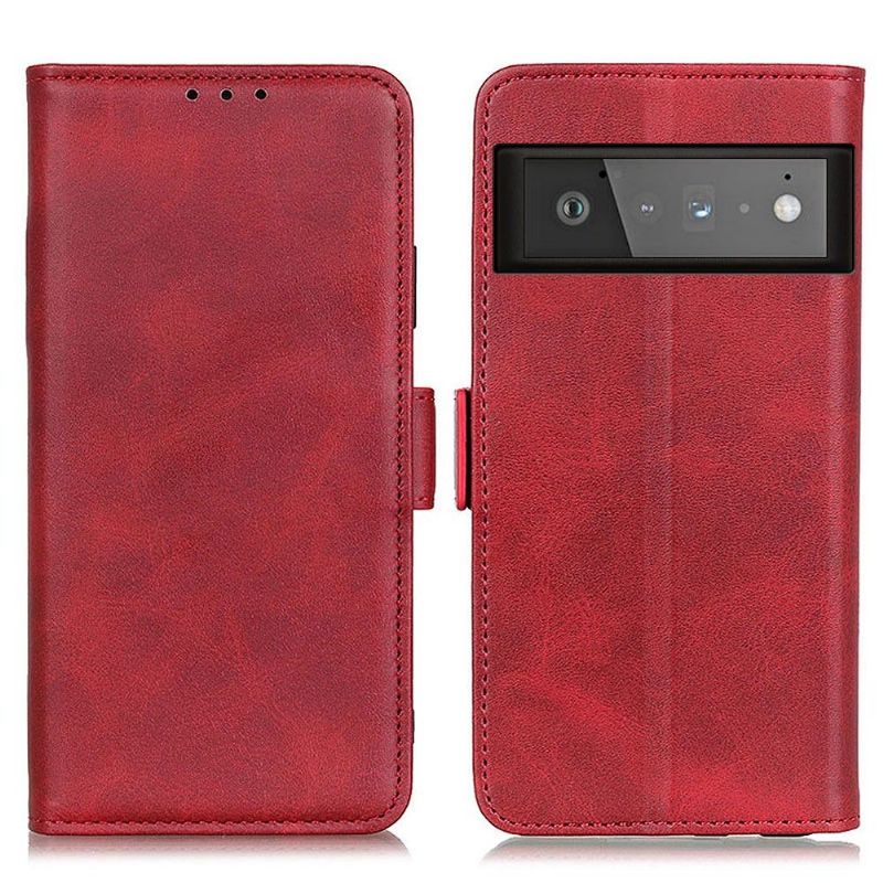 Kožené Pouzdro Folio Na Google Pixel 6 Peněženkové Pouzdro Matná Umělá Kůže