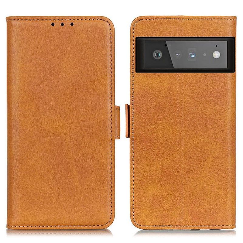 Kožené Pouzdro Folio Na Google Pixel 6 Peněženkové Pouzdro Matná Umělá Kůže