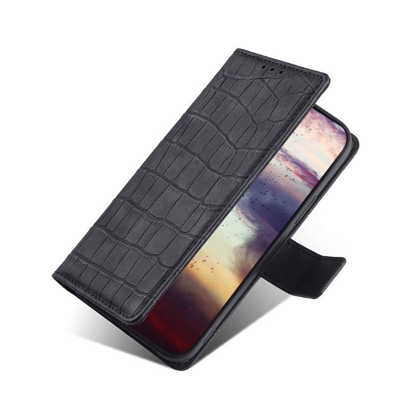 Kožené Pouzdro Na Google Pixel 6 Ana Faux Krokodýlí Kůže