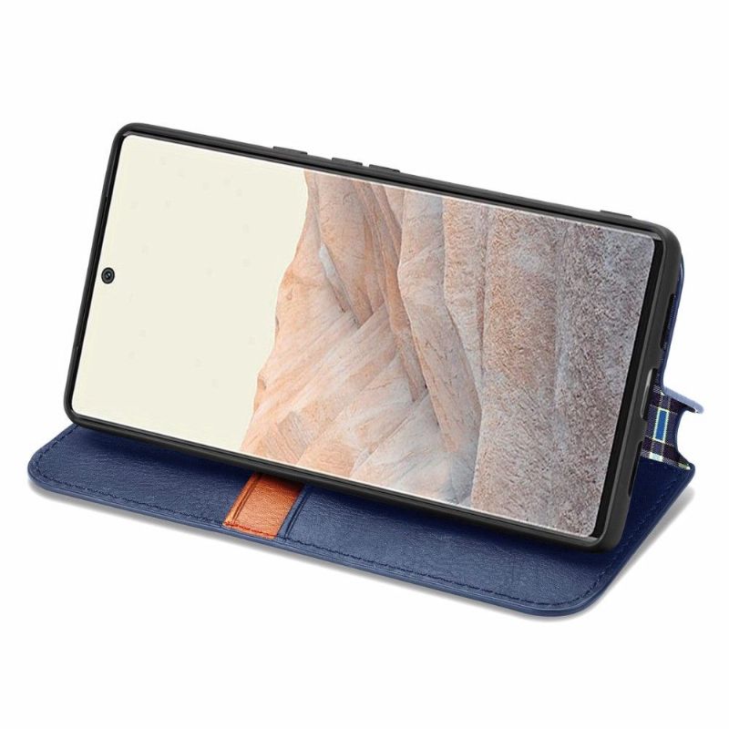 Kožené Pouzdro Na Google Pixel 6 Držák Karty Kub Design