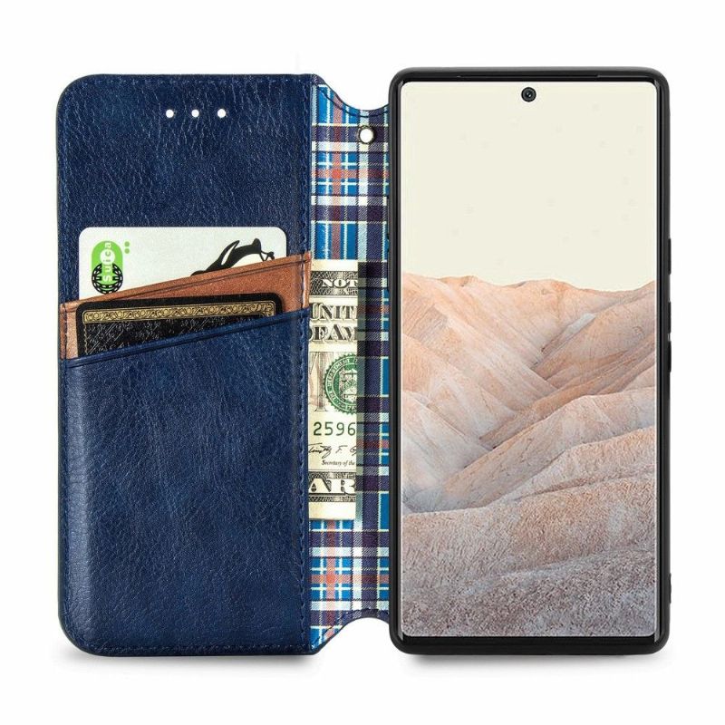 Kožené Pouzdro Na Google Pixel 6 Držák Karty Kub Design