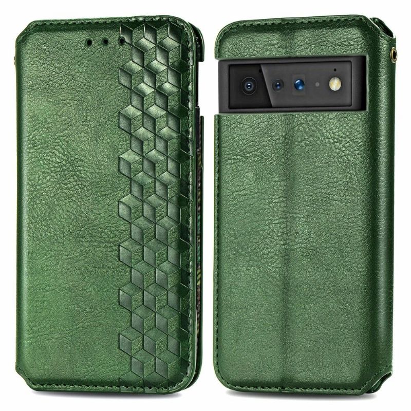 Kožené Pouzdro Na Google Pixel 6 Držák Karty Kub Design