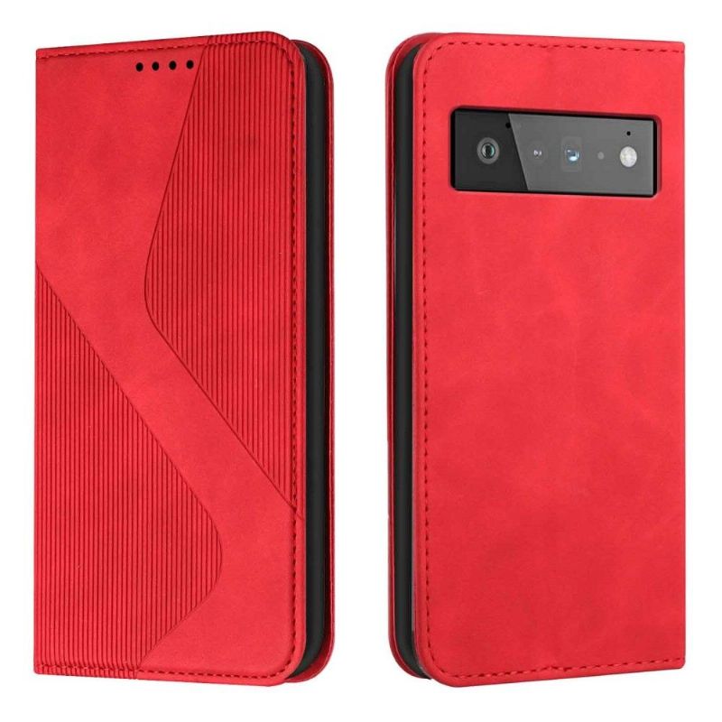 Kožené Pouzdro Na Google Pixel 6 Podnikání Ve Tvaru S