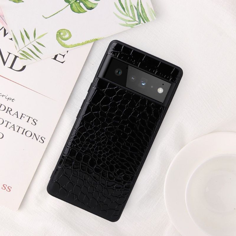 Kryt Na Google Pixel 6 Efekt Černého Krokodýla