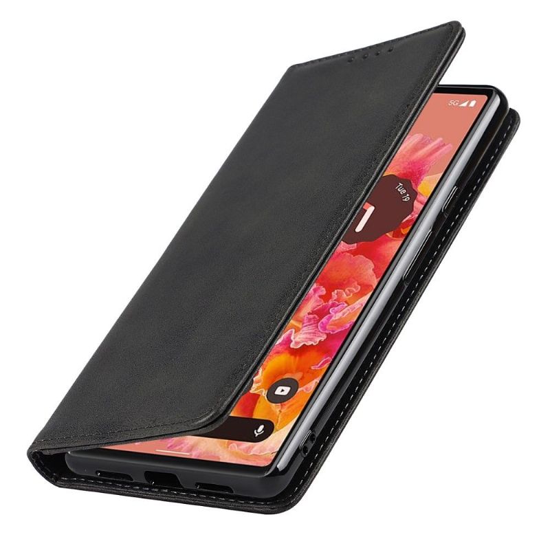Pouzdra Na Google Pixel 6 Funkce Držáku Karet A Stojanu Z Umělé Kůže