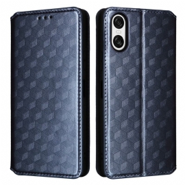 Kožené Pouzdro Folio Sony Xperia 10 Vi 3d Diamanty