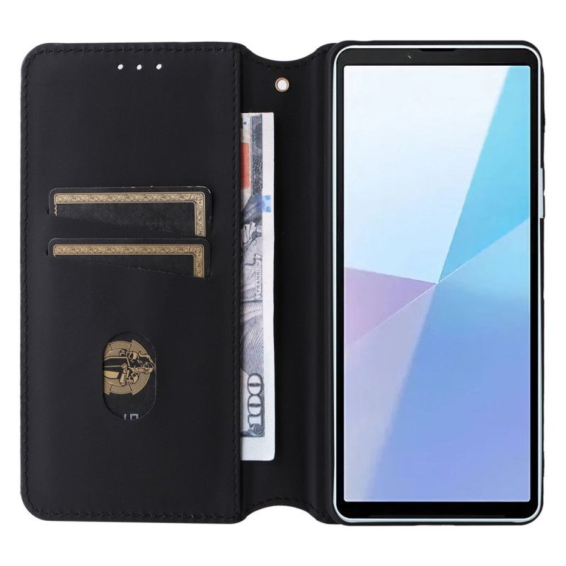 Kožené Pouzdro Folio Sony Xperia 10 Vi 3d Diamanty
