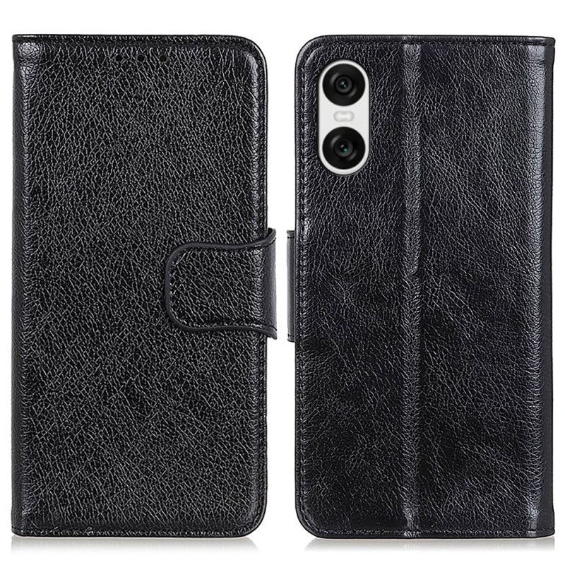 Kožený Kryt Na Sony Xperia 10 Vi Texturovaná Kůže Nappa