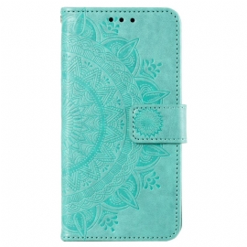Kožený Kryt Na Sony Xperia 10 Vi Vzor Mandaly S Páskem