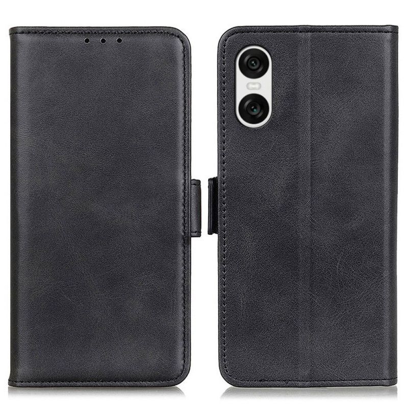Kožený Kryt Sony Xperia 10 Vi Dvojité Zapínání