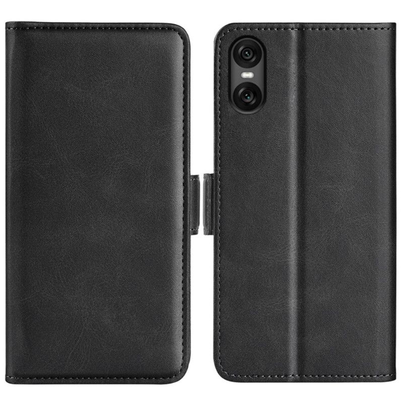 Kožený Kryt Sony Xperia 10 Vi Dvojité Zapínání