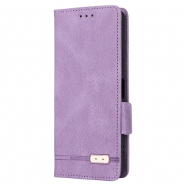 Kožený Kryt Sony Xperia 10 Vi Semišový Efekt V Retro Stylu