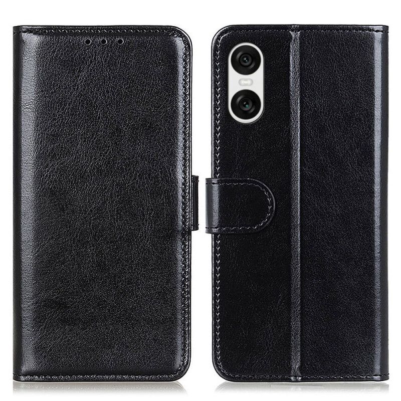 Kožený Kryt Sony Xperia 10 Vi Umělá Lakovaná Kůže
