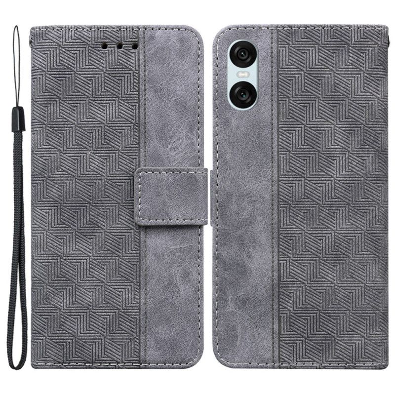 Peněženková Pouzdra Sony Xperia 10 Vi Kryty Na Mobil Tkaná Textura