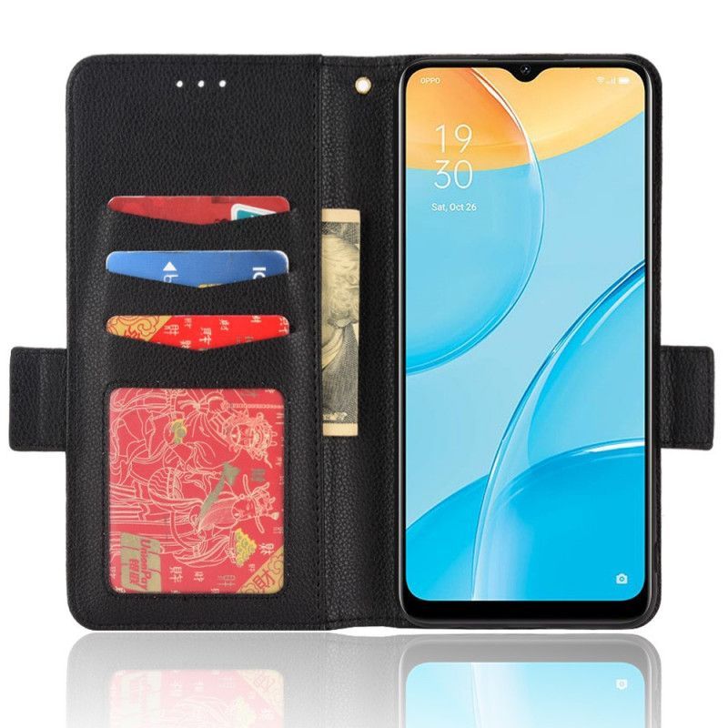 Flipové Pouzdro Na Oppo A15 Kožené Pouzdro Klapka Double Litchi Nové Barvy