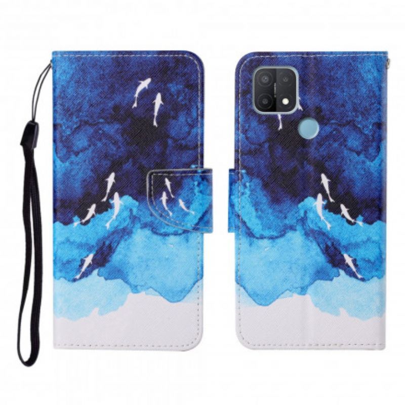 Flipové Pouzdro Na Oppo A15 Moře S Tangami