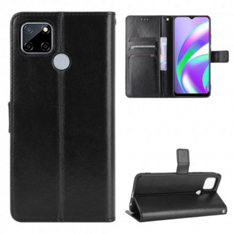 Flipové Pouzdro Na Oppo A15 Okázalá Umělá Kůže