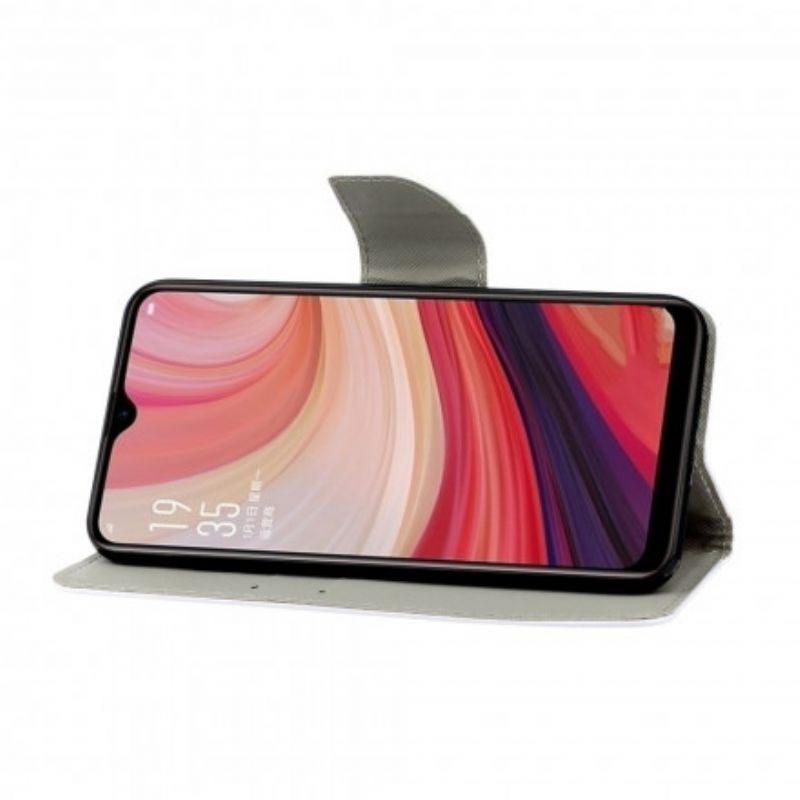 Flipové Pouzdro Na Oppo A15 Patchwork S Lanyardem