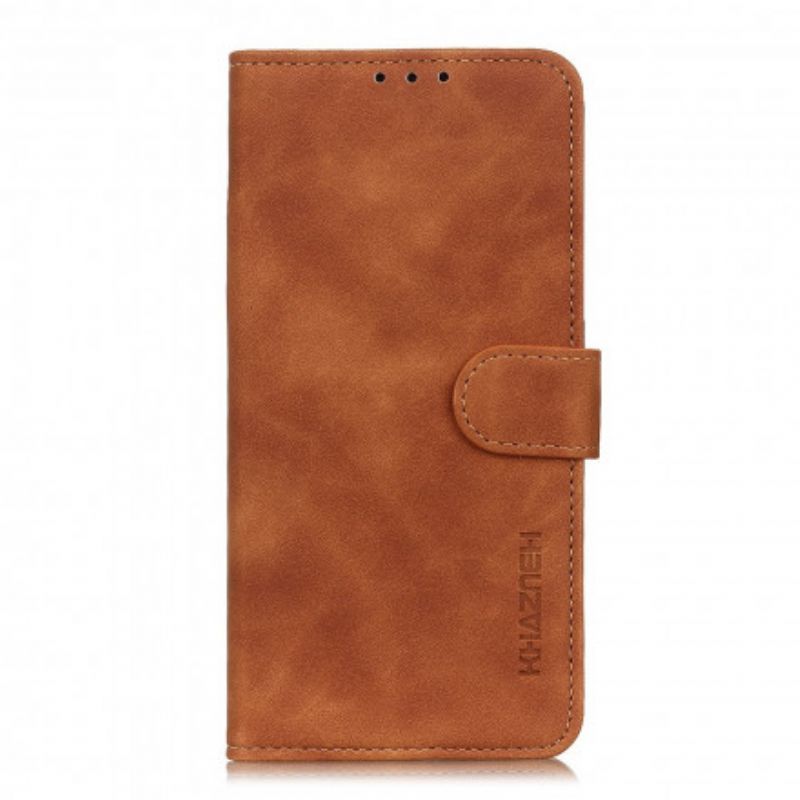 Kožené Pouzdro Na Oppo A15 Matná Vintage Leather Effect Khazneh