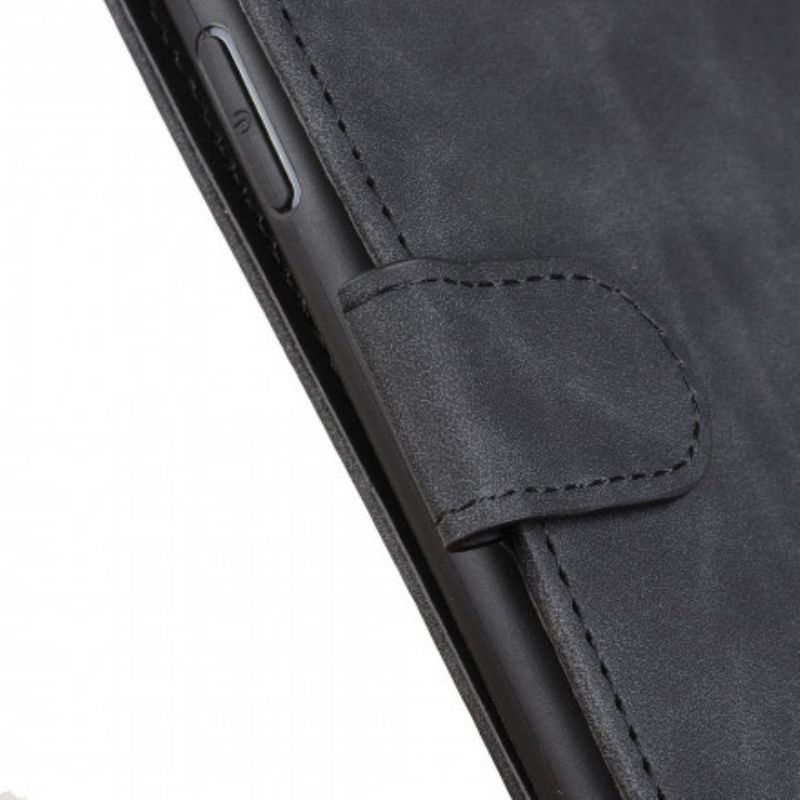 Kožené Pouzdro Na Oppo A15 Matná Vintage Leather Effect Khazneh